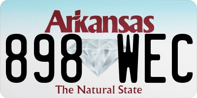 AR license plate 898WEC