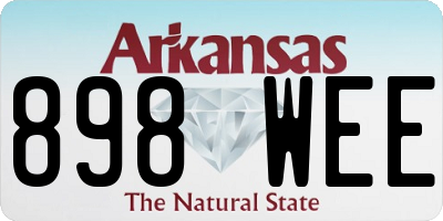 AR license plate 898WEE