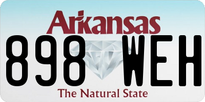 AR license plate 898WEH