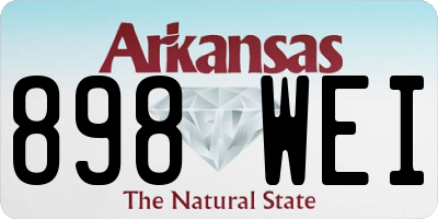 AR license plate 898WEI