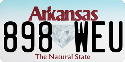 AR license plate 898WEU