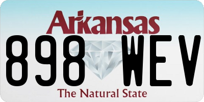AR license plate 898WEV