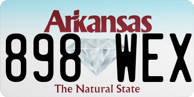 AR license plate 898WEX