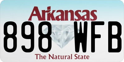 AR license plate 898WFB