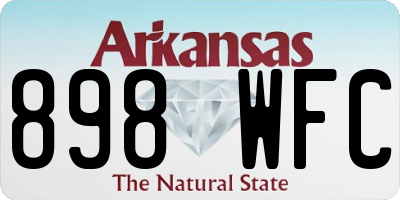 AR license plate 898WFC