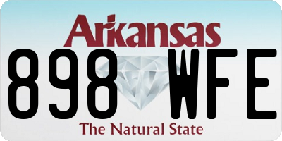 AR license plate 898WFE