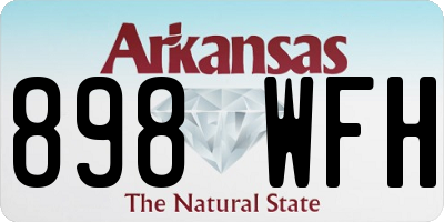 AR license plate 898WFH