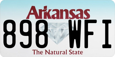 AR license plate 898WFI