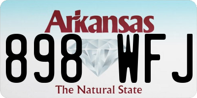 AR license plate 898WFJ