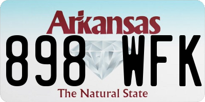 AR license plate 898WFK