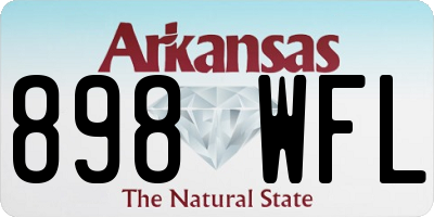 AR license plate 898WFL