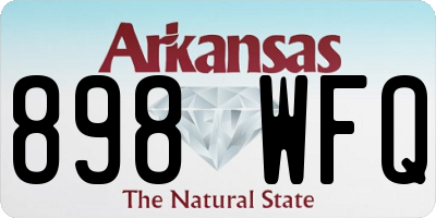 AR license plate 898WFQ