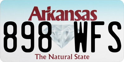 AR license plate 898WFS