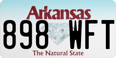 AR license plate 898WFT