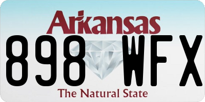 AR license plate 898WFX