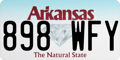 AR license plate 898WFY
