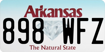 AR license plate 898WFZ