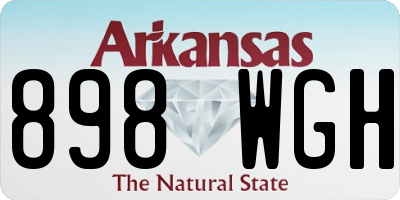 AR license plate 898WGH
