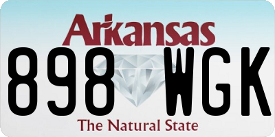 AR license plate 898WGK