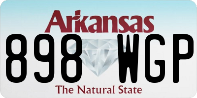 AR license plate 898WGP