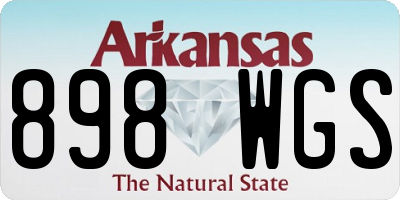 AR license plate 898WGS