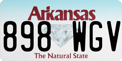 AR license plate 898WGV