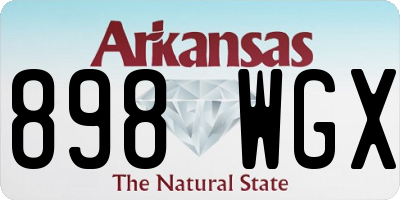 AR license plate 898WGX