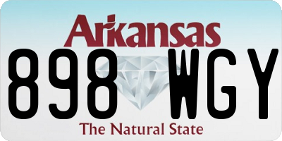 AR license plate 898WGY