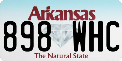AR license plate 898WHC