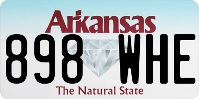 AR license plate 898WHE