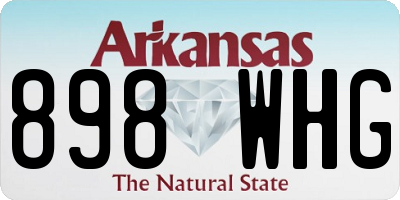 AR license plate 898WHG