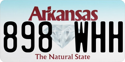 AR license plate 898WHH