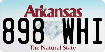 AR license plate 898WHI