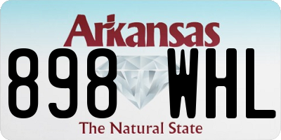 AR license plate 898WHL