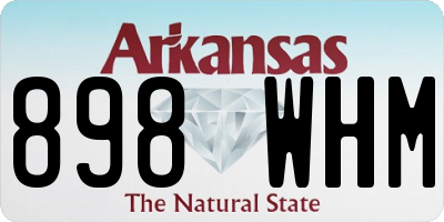 AR license plate 898WHM