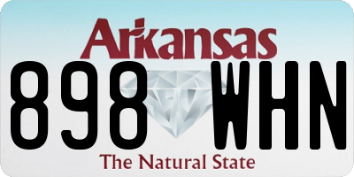 AR license plate 898WHN