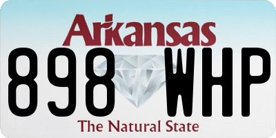AR license plate 898WHP