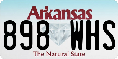 AR license plate 898WHS