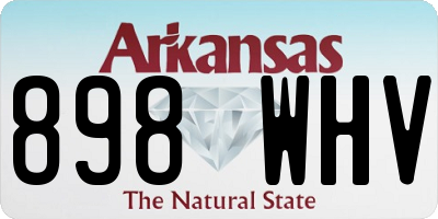 AR license plate 898WHV