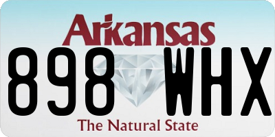 AR license plate 898WHX