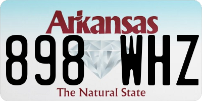AR license plate 898WHZ