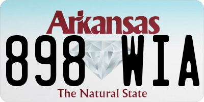 AR license plate 898WIA