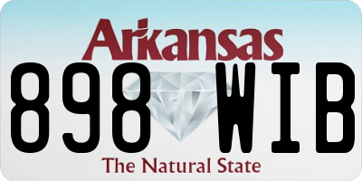 AR license plate 898WIB