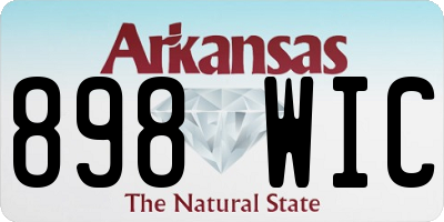 AR license plate 898WIC