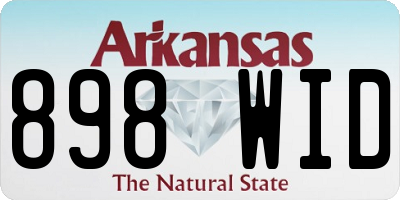AR license plate 898WID