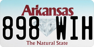 AR license plate 898WIH