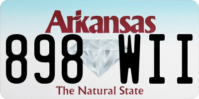 AR license plate 898WII