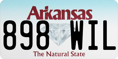 AR license plate 898WIL