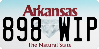 AR license plate 898WIP