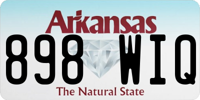 AR license plate 898WIQ